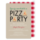 Tan Pizza Party Invitations Image 8 of 8